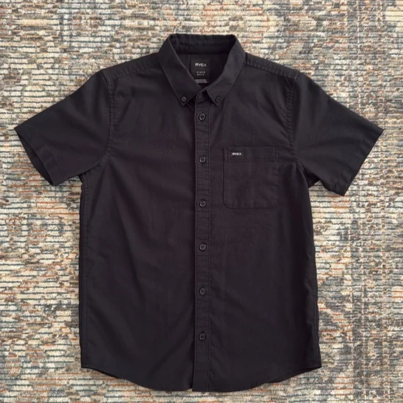 Boys RVCA Button Down Shirt - Picture 4 of 10